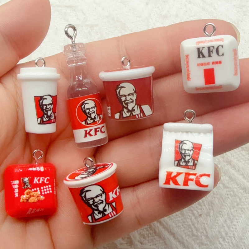 Party Games Ideas - 10個入り漫画風樹脂製フードバッグキーホルダー、バッグの装飾に最適、ギフトに最適です。