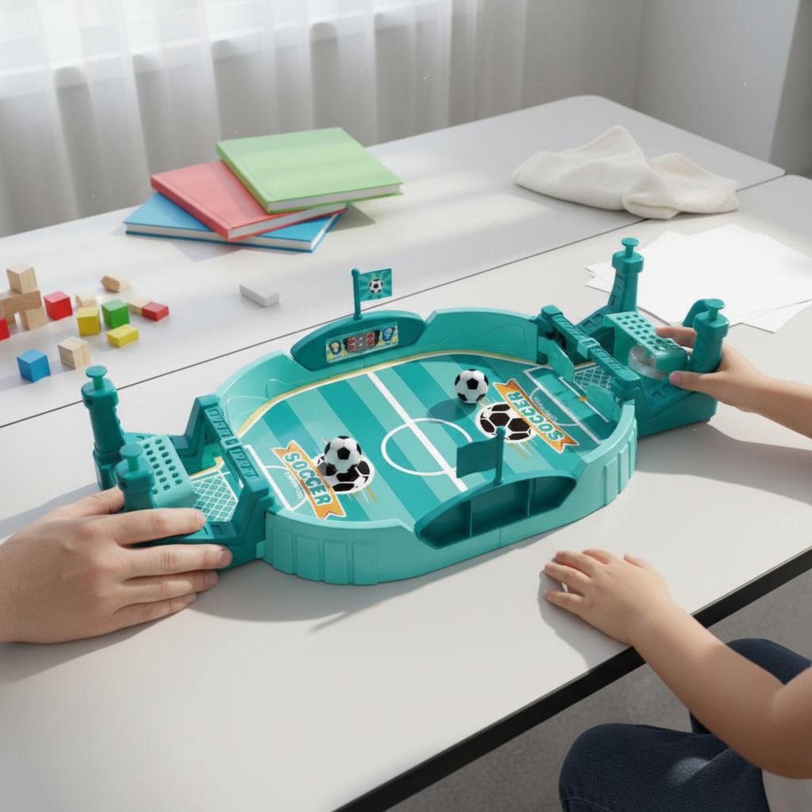2人対戦サッカーおもちゃ、手と目の協調性を向上させるミニフッ - Party Games Multiplayer のレビューと価格
