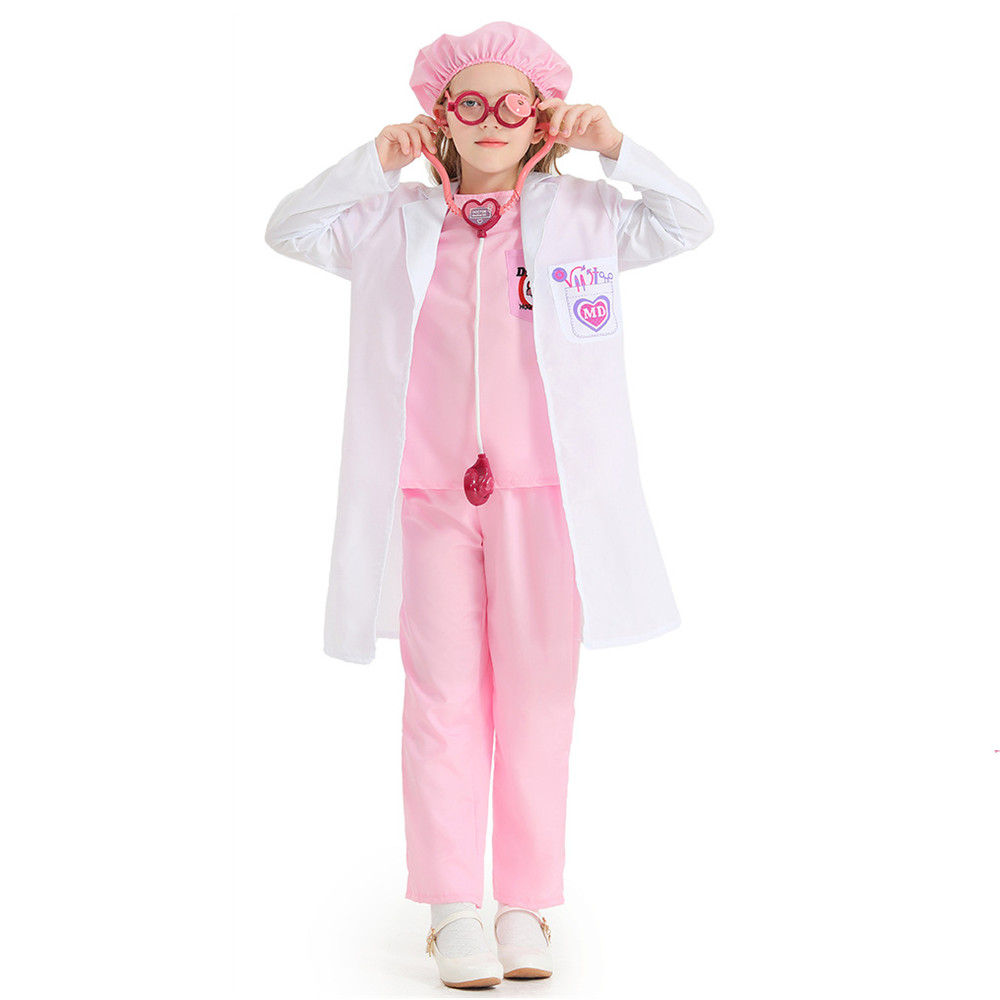 3 色ユニセックスキッズハロウィンナースドクター衣装子供手術 - Party Games Children のレビューと価格
