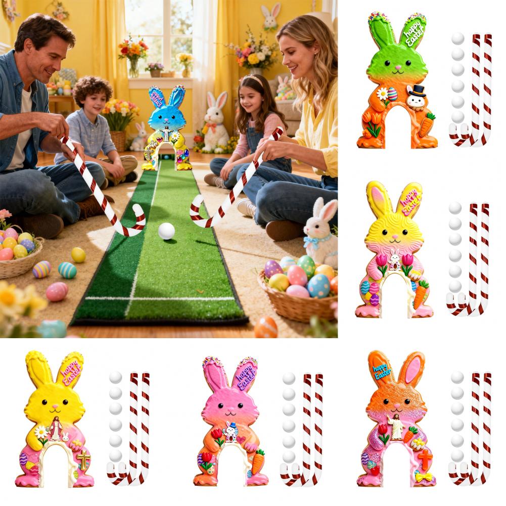 ファミリーゴルフゲーム イースターバニー ミニゴルフゲームセ - Party Games Easter For Family のレビューと価格