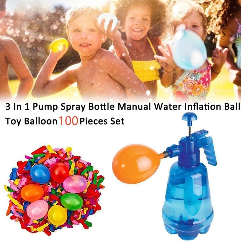ポータブル空気水爆弾バルーンポンプ、子供用バルーン、屋外パー - Party Games Bomb のレビューと価格