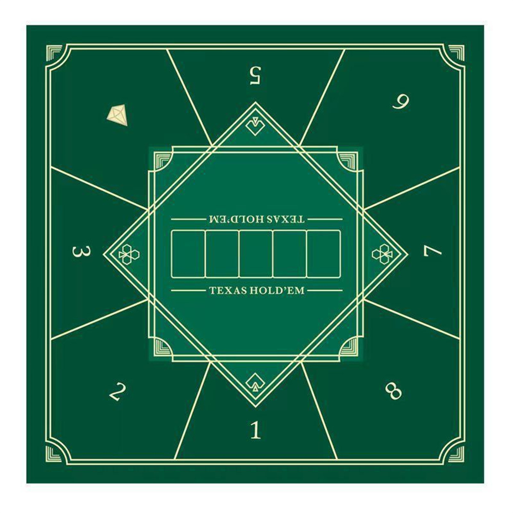 厚手のテキサスホールデムポーカーマット 防水ラバー製トラベル - Party Games Board Game のレビューと価格