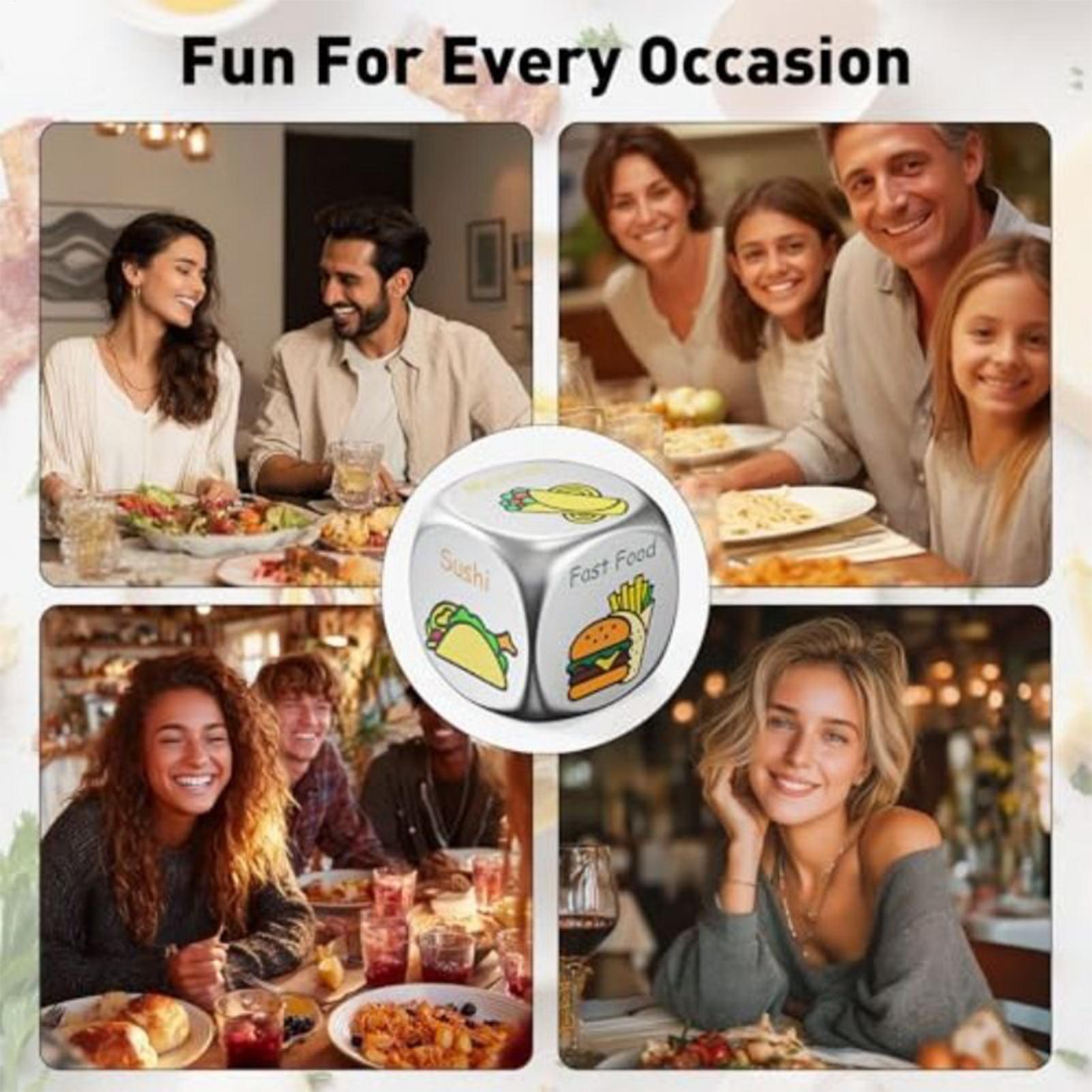 デートナイトフードダイス カップルディナーボードゲーム カラ - Party Games Easter For Family のレビューと価格