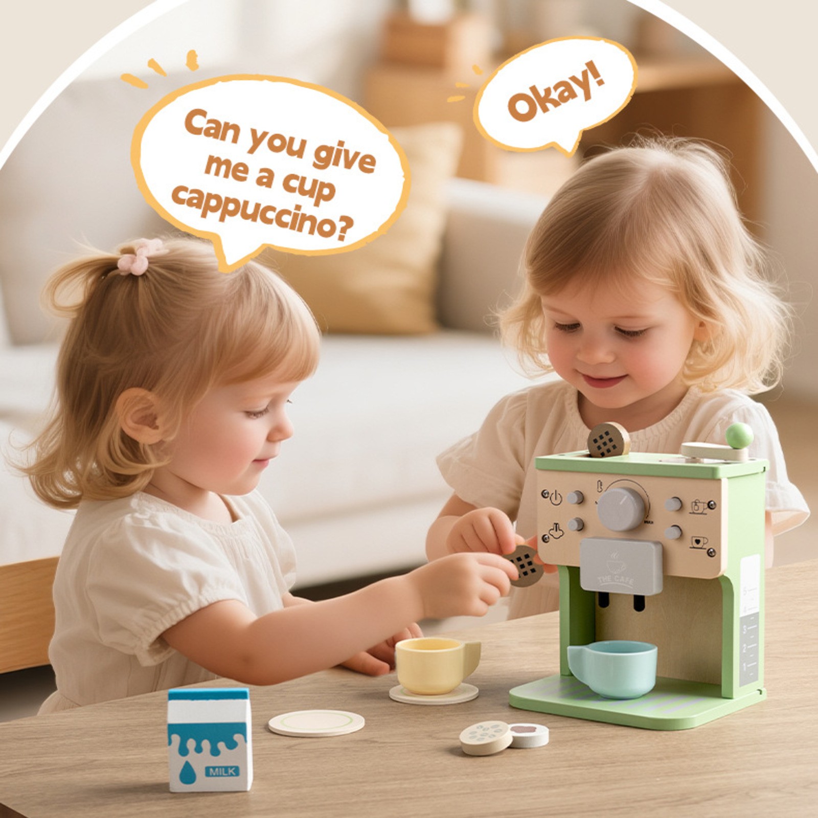 ままごと木のおもちゃミニシミュレーションコーヒーマシンの形子 - Party Games Easter For Family のレビューと価格