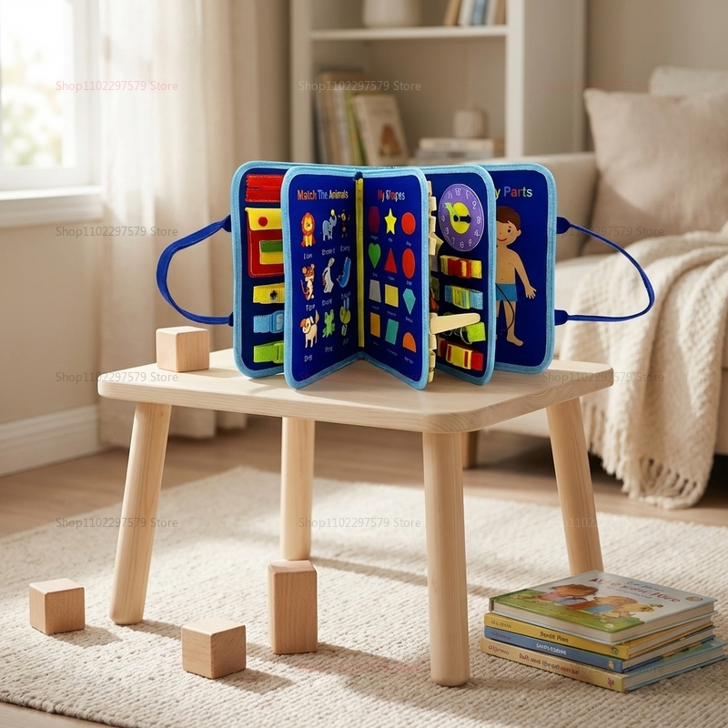モンテッソーリ ビジーボード 感覚玩具 教育的な旅行用アクテ - Party Games Board Game のレビューと価格