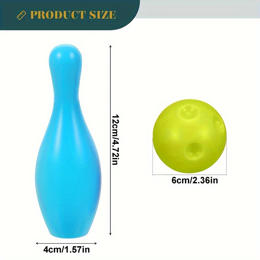 12個/セットの完全な子供用&大人用ボウリングセット – ピ - Party Games Adults Indoor のレビューと価格