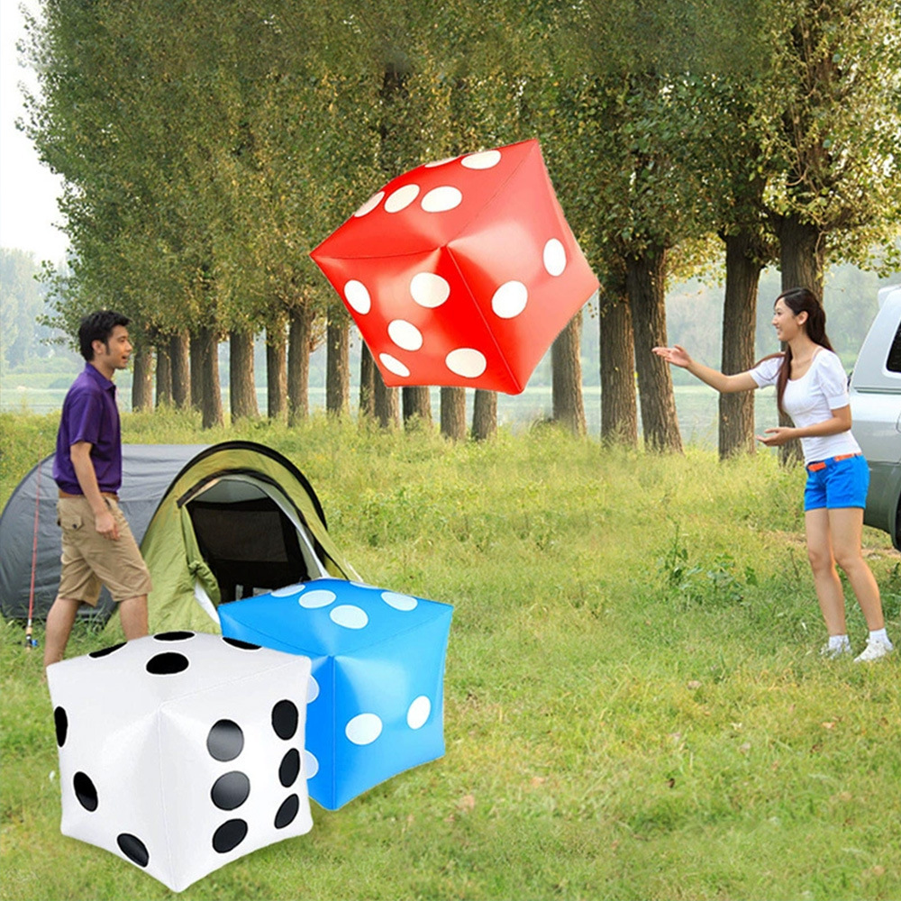 30cm巨大インフレータブルダイス PVC製ブロウアップダイ - Party Games Easter For Family のレビューと価格