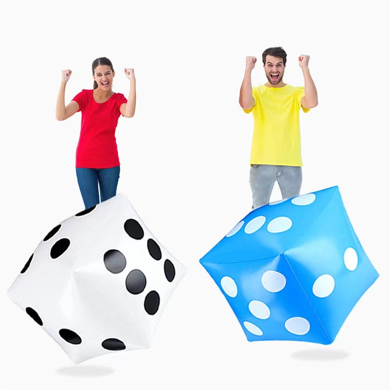 30cm巨大インフレータブルダイス PVC製ブロウアップダイ - Party Games Easter For Family のレビューと価格