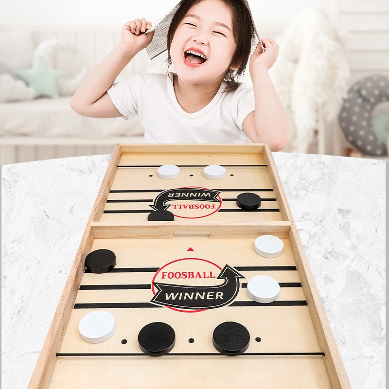 2in1木製アイスホッケー＆チェスボードゲーム 大型サイズ  - Party Games Board Game のレビューと価格