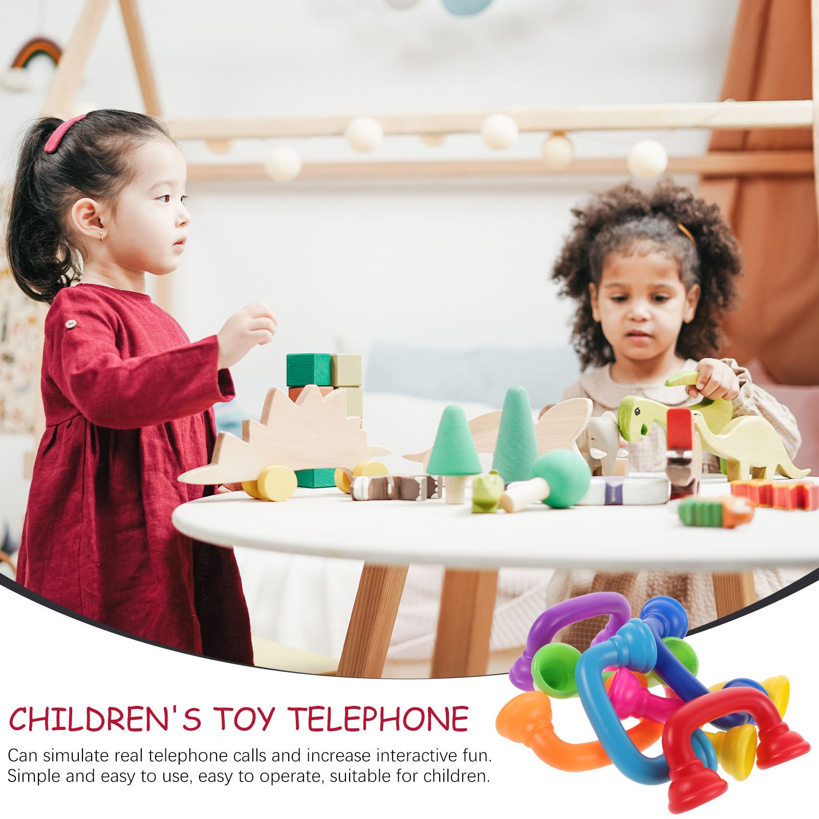 8 個幼児ささやき電話おもちゃプラスチックささやき電話写真小 - Party Games Phone のレビューと価格