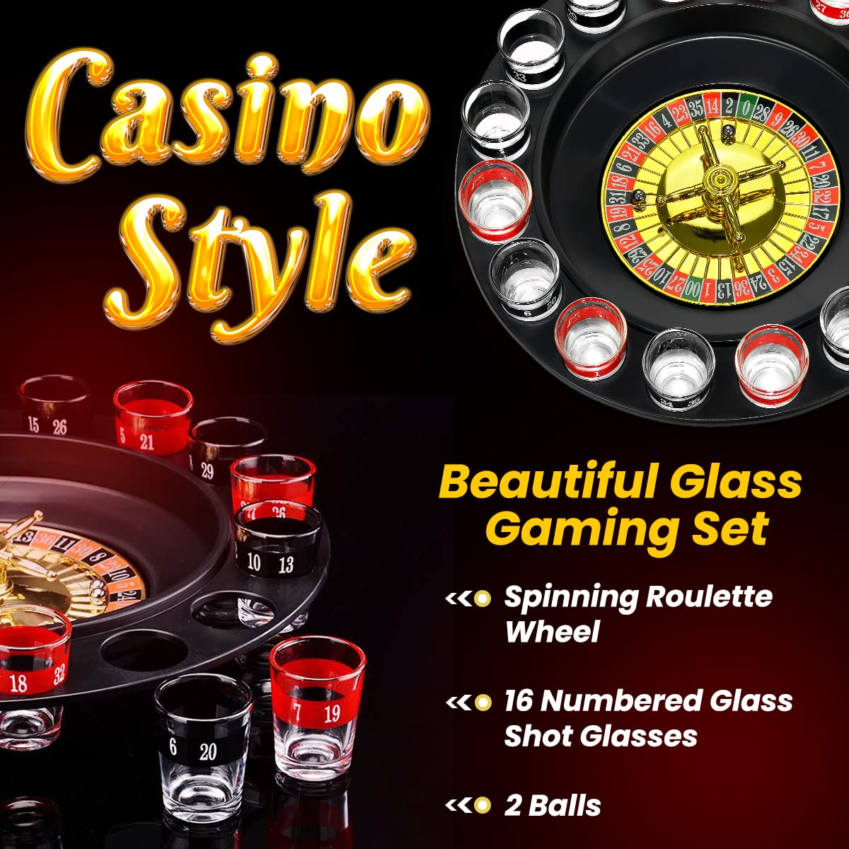 16カップ回転式ドリンクゲーム 大人向けパーティー用 ホワイ - Party Games App のレビューと価格