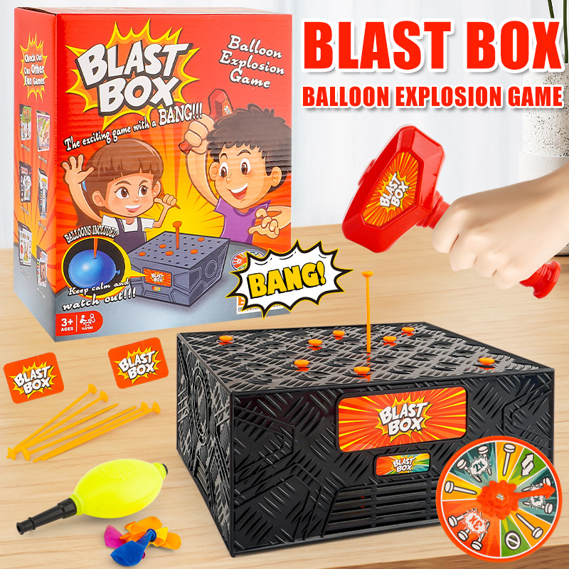 子供向け爆発ボックスノックおもちゃ、子供用爆発風船ゲーム、親 - Party Games Juego のレビューと価格