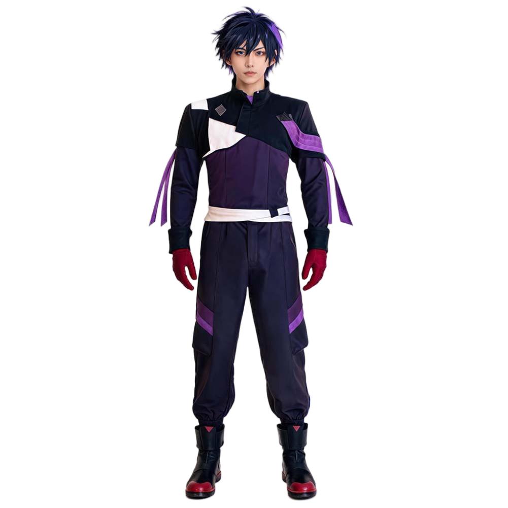 ゲームソードオンラインキリトコスプレ紫制服服衣装成人男性ロー - Party Games Free Online のレビューと価格