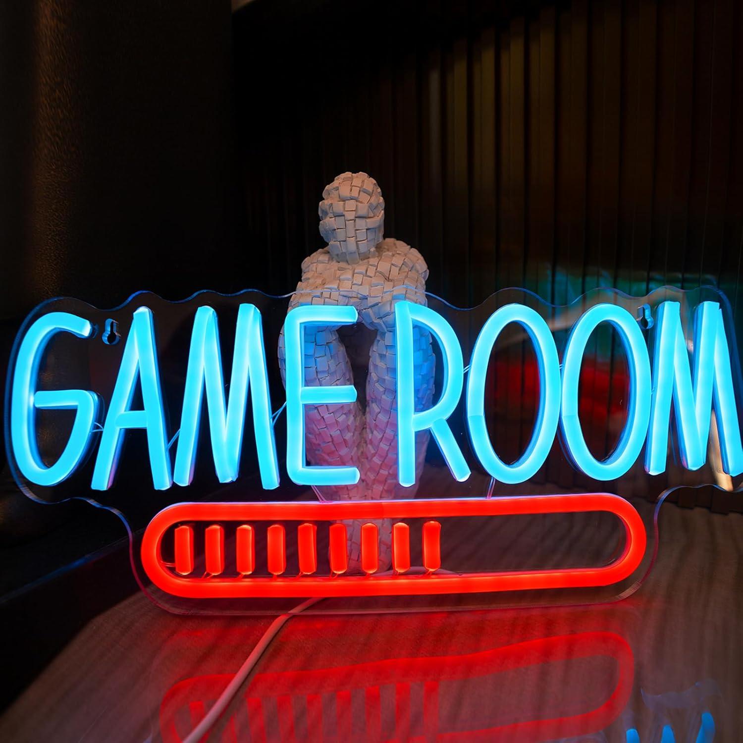 ゲームルームネオンサインUSB電源LEDライト、ティーンキッ - Party Games Night のレビューと価格