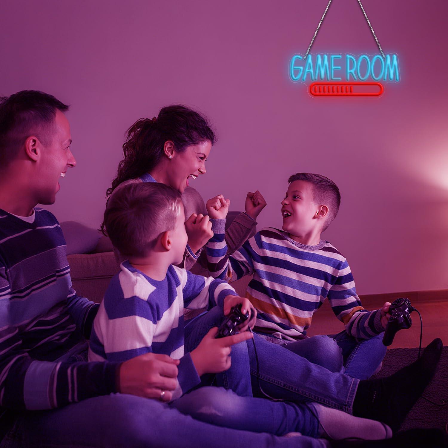 ゲームルームネオンサインUSB電源LEDライト、ティーンキッ - Party Games Night のレビューと価格