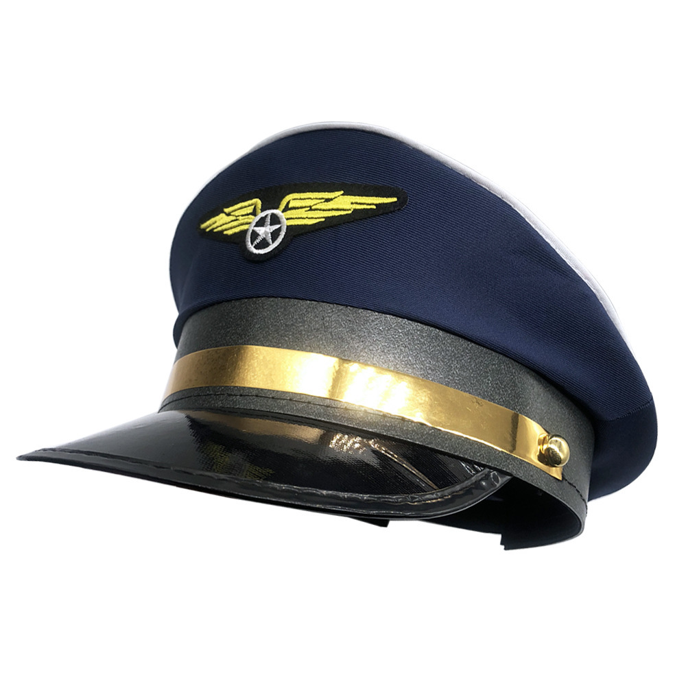 子供ハロウィンコスチューム航空機キャプテンの制服コスプレ帽子 - Party Games Children のレビューと価格