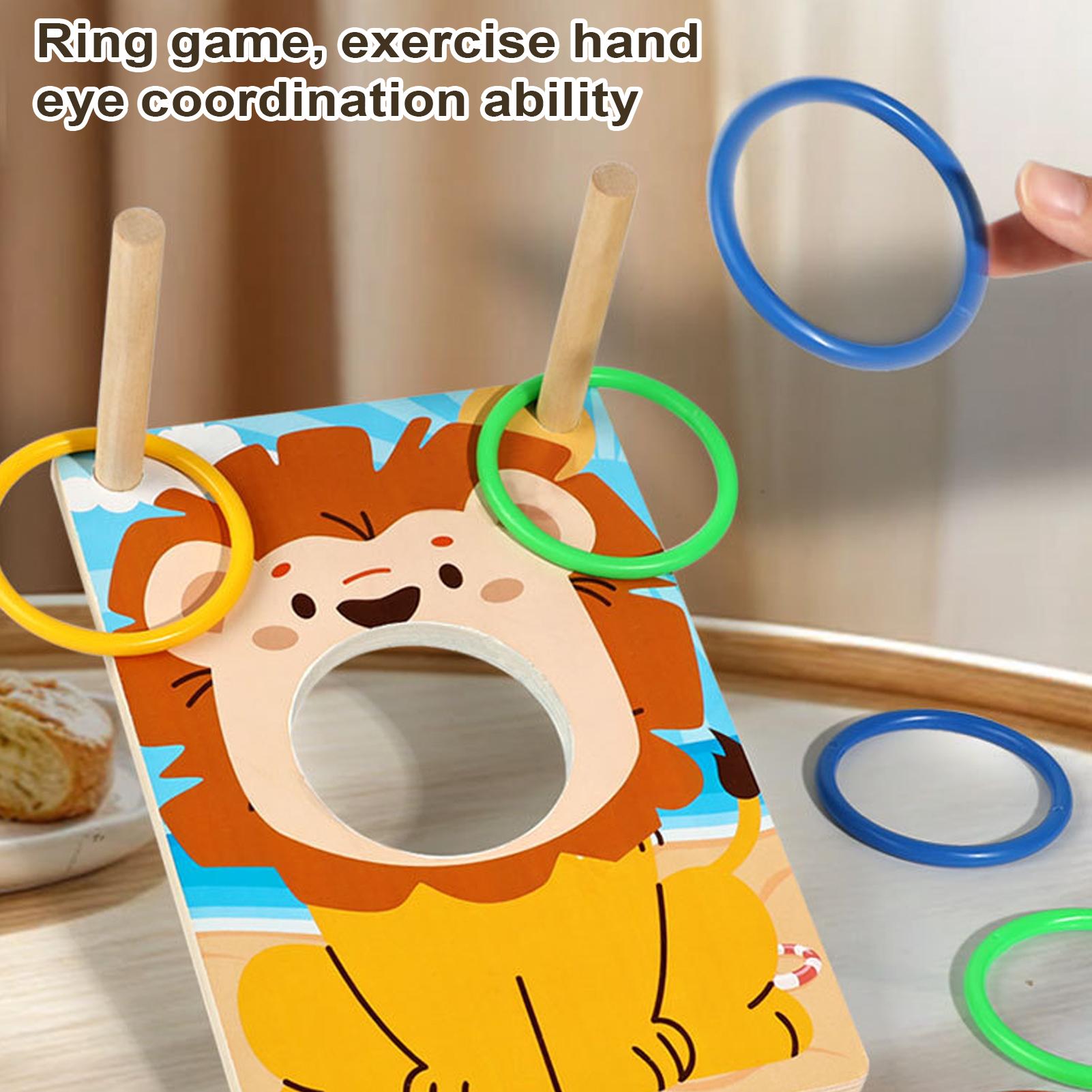 木製ビーンバッグ投げゲーム、リング＆バッグ投げおもちゃ、スコ - Party Games Adults Indoor のレビューと価格
