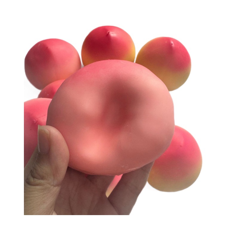 サクサク音がするピーチフルーツスクイーズ玩具 – 大人向けの - Party Games Ideas のレビューと価格
