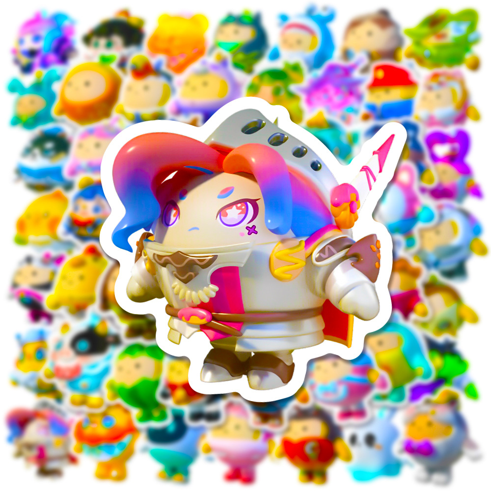 50 個かわいいエギーパーティー漫画ステッカーデカール DI - Party Games Phone のレビューと価格