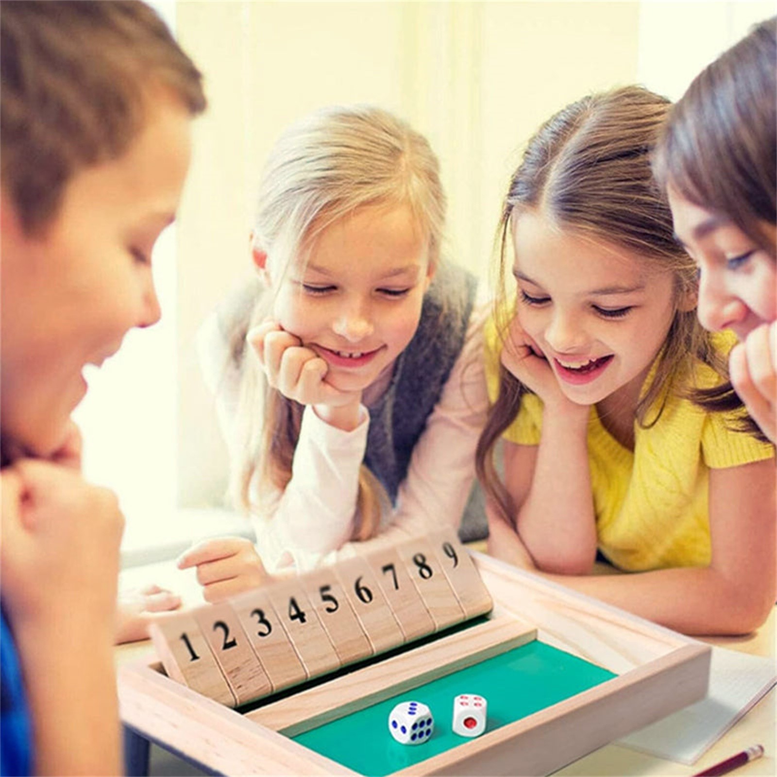 デラックス四面9ナンバーシャット・ザ・ボックスボードゲームセ - Party Games Easter For Family のレビューと価格