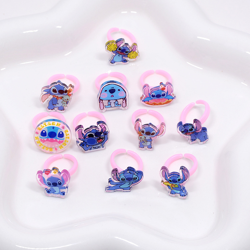 ステッチアクリルリング 10/20 個かわいいリロステッチア - Party Games Children のレビューと価格