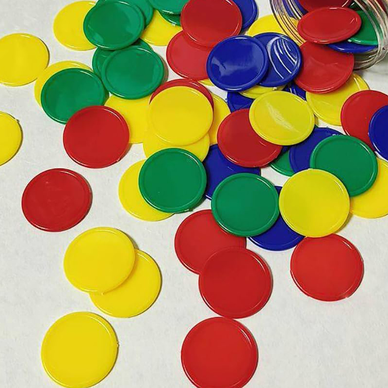 ビンゴマーカーチップ 37 ミリメートル 4 色カウンターカ - Party Games Juego のレビューと価格