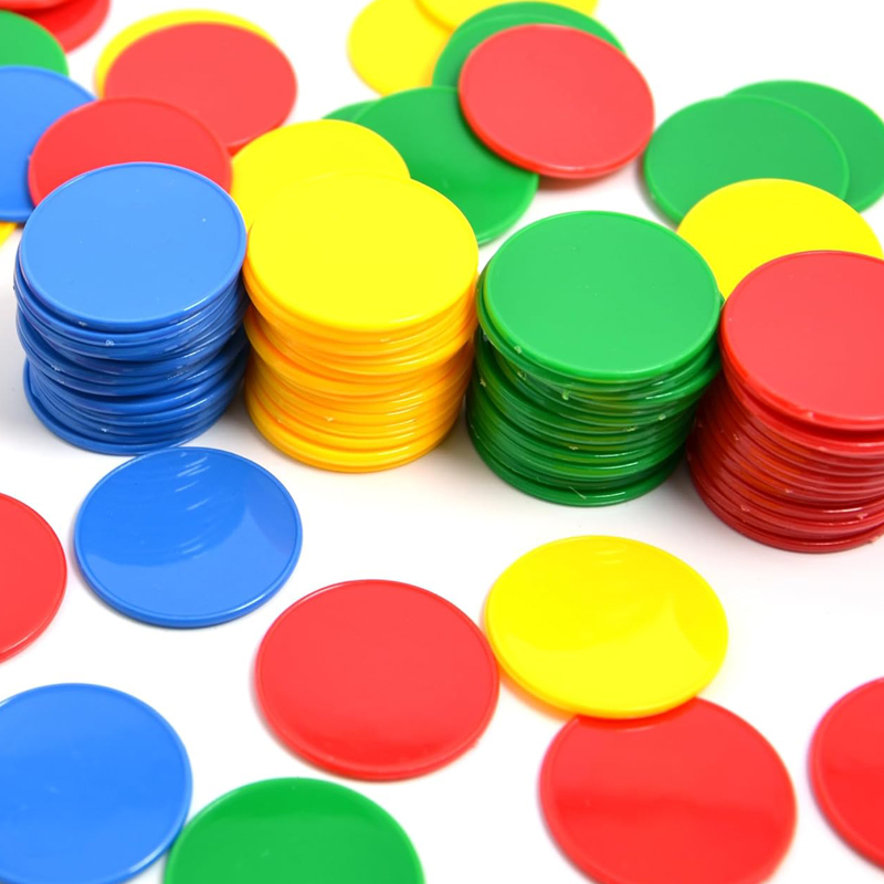 ビンゴマーカーチップ 37 ミリメートル 4 色カウンターカ - Party Games Juego のレビューと価格