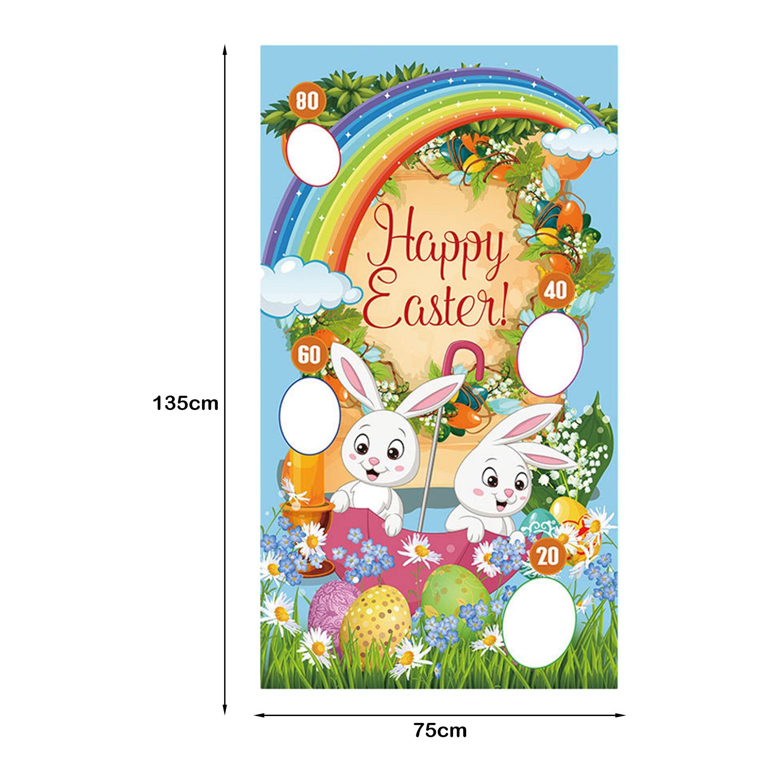 トスゲームバナー パーティーデコレーション 豆袋3個付き 家 - Party Games Easter For Family のレビューと価格