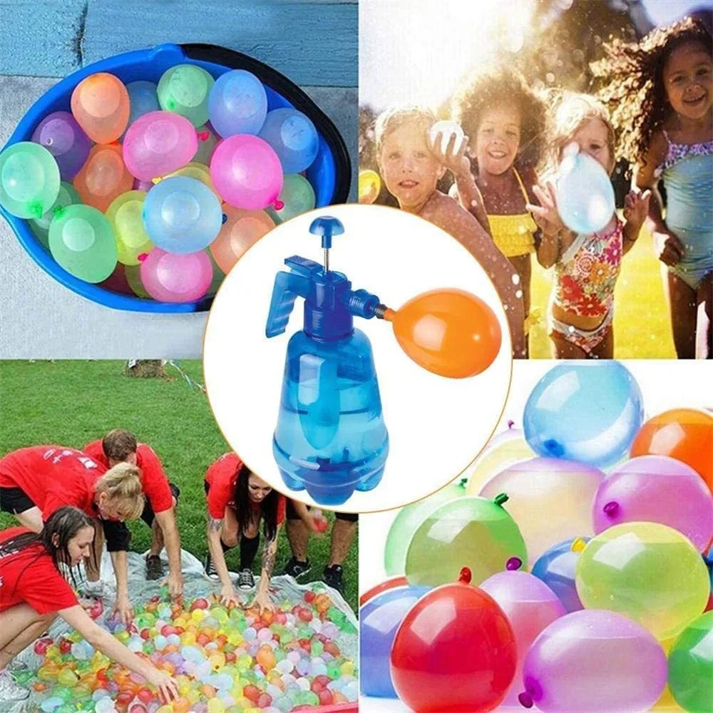 ポータブル空気水爆弾バルーンポンプ、子供用バルーン、屋外パー - Party Games Bomb のレビューと価格