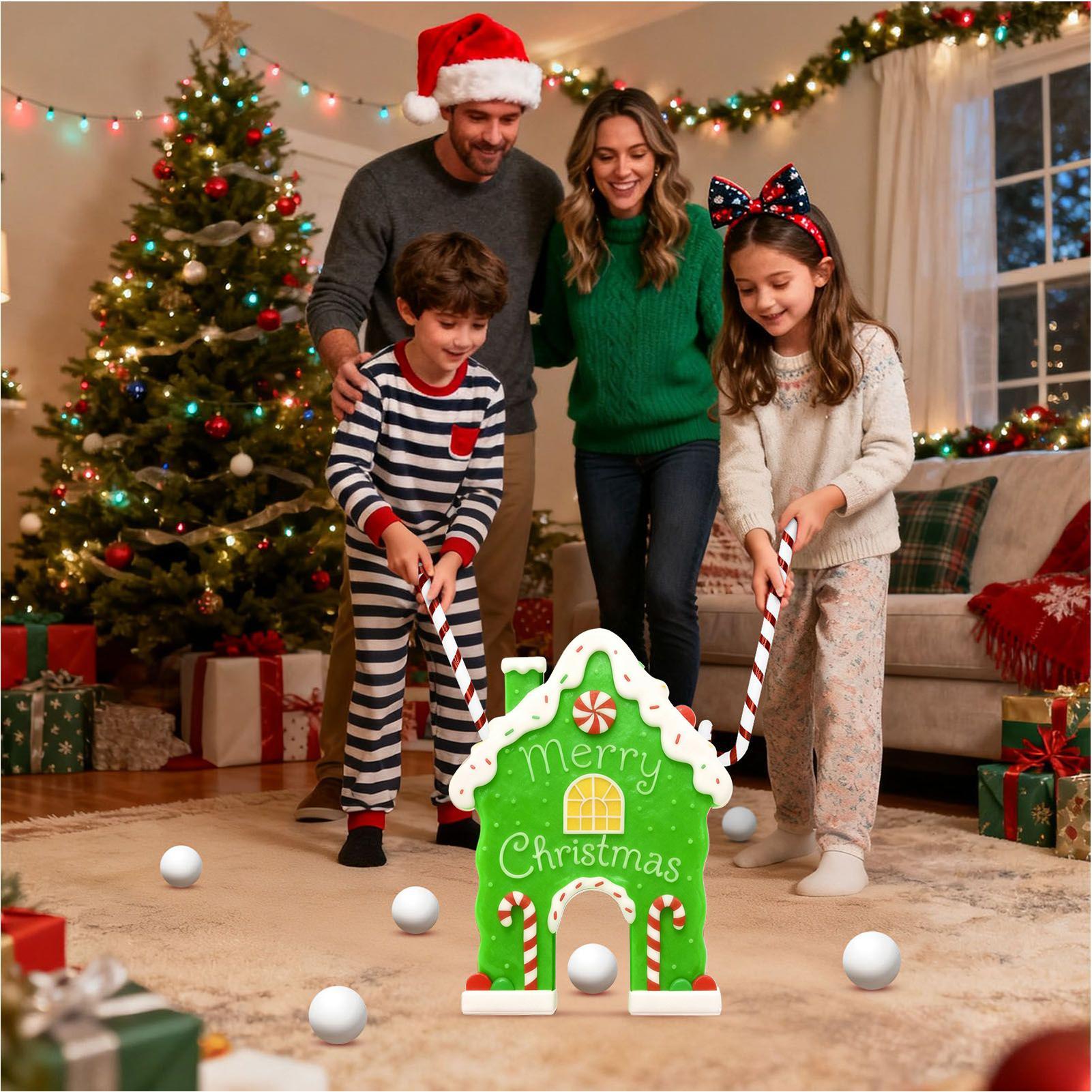 屋内ゴルフゲーム クリスマス ポータブル 再利用可能 ホリデ - Party Games Adults Indoor のレビューと価格