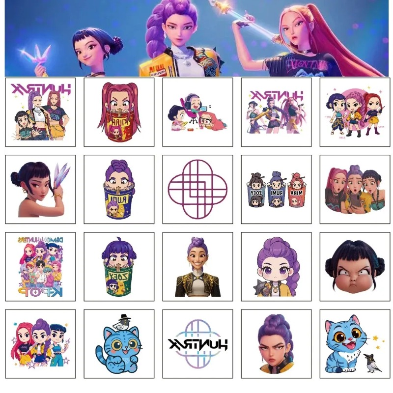 2026年ホットK-POP 20枚セット 漫画風一時的なタト - Party Games Board Game のレビューと価格