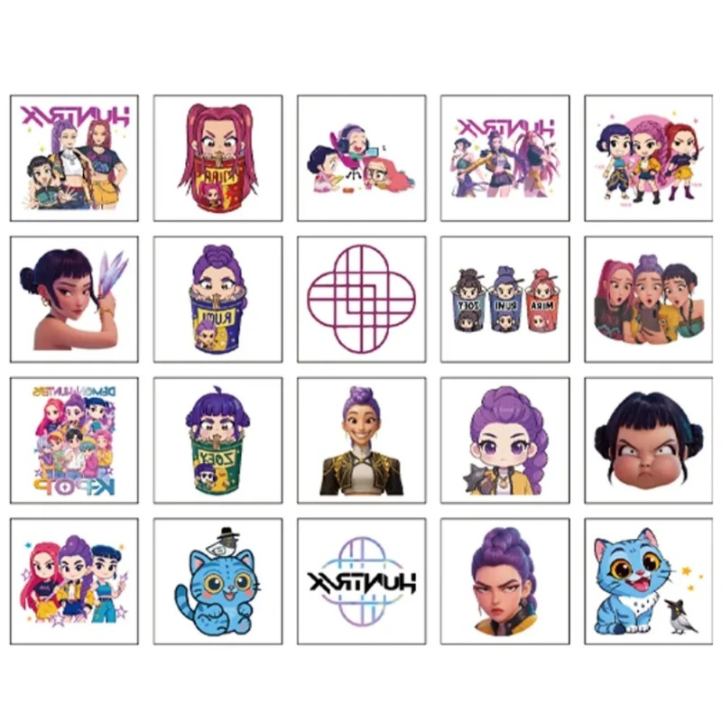 2026年ホットK-POP 20枚セット 漫画風一時的なタト - Party Games Board Game のレビューと価格